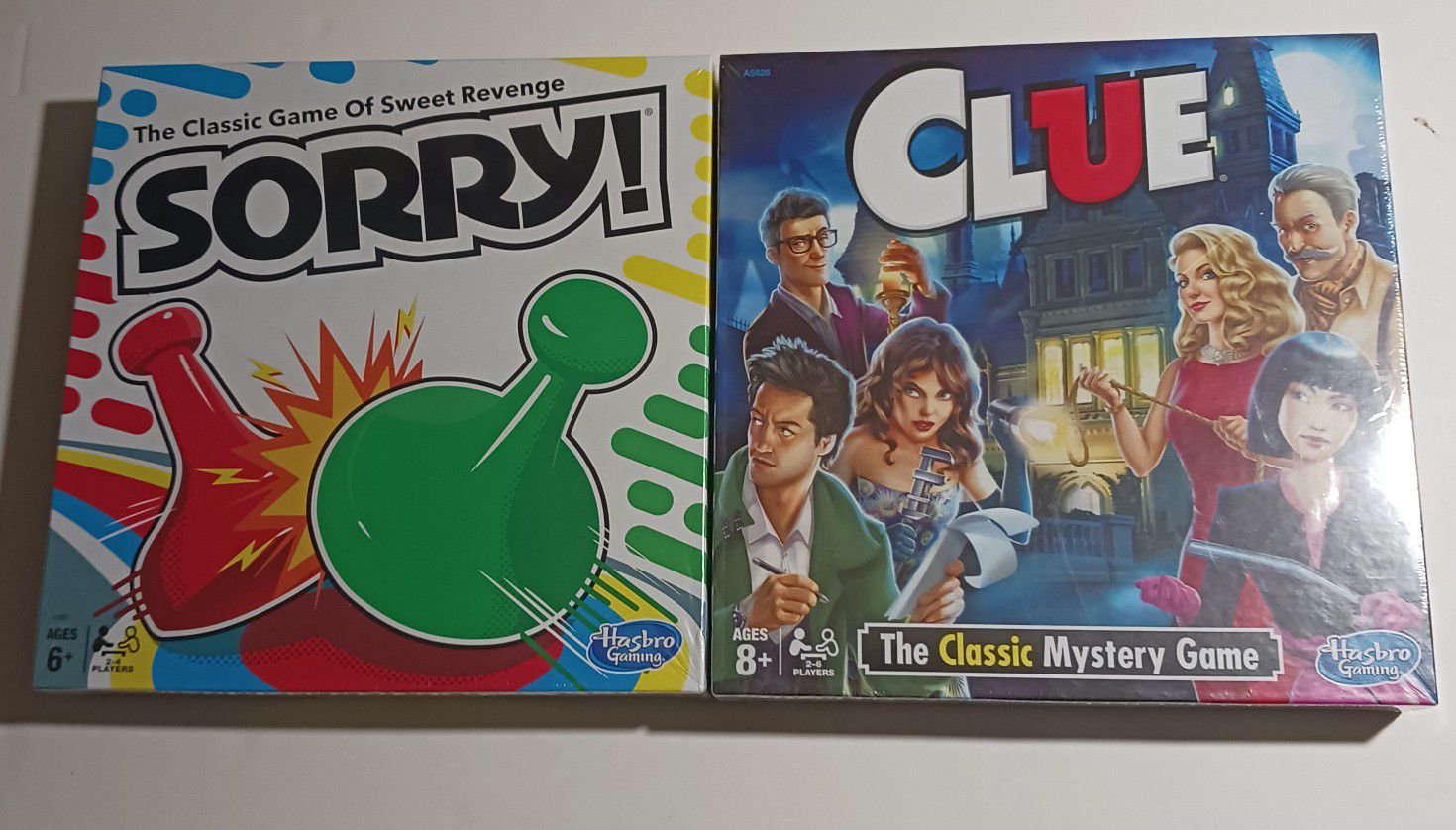 Unopened And New Sorry And Clue Board Games
