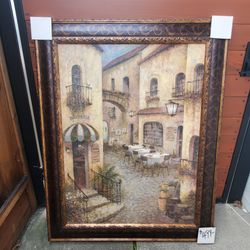 Italian Plaza Painting