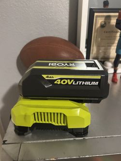 40v Ryobi Battery And Charger