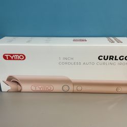 TYMO CurlGo Cordless Auto Curling Iron 1” - Gold Blush