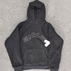 Sp5der Black OG Logo Hoodie