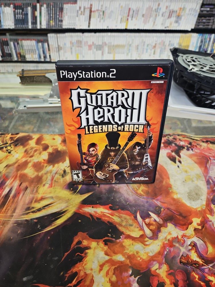 Guitar Hero III Legends Of Rock - Sony Playstation 2 Tested Authentic