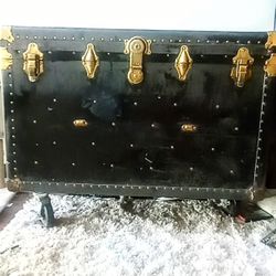 1908 Antique Trunk/ Treasure Chest