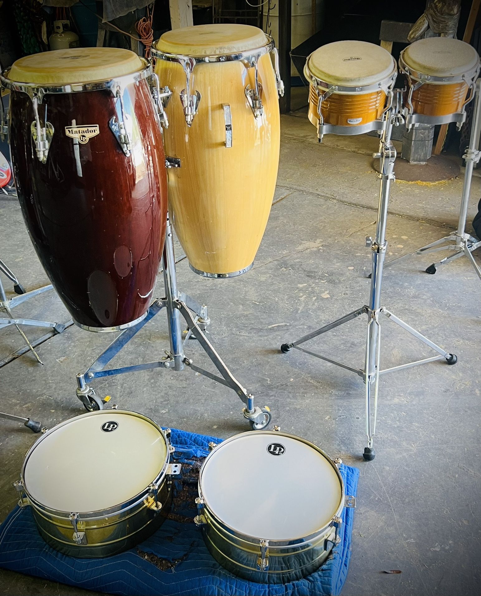 LP Matador Congas, Bongos, And Timbales, Etc