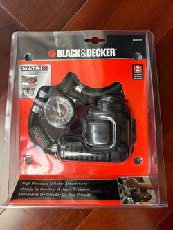 NEW BLACK+DECKER Matrix High Pressure Inflator Attachment (BDCMTHPI) - Sealed