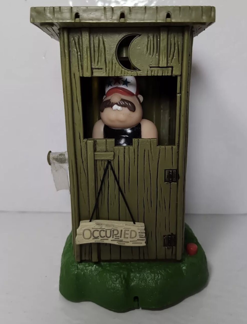 Vibrating Animated Hillbilly Vtg. Gemmy Outhouse 10 Hill Billy