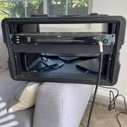 SKB 6u Rack Case w/ Korg DTR-1000 Tuner