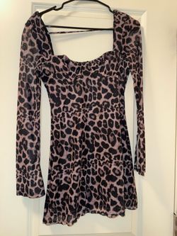 cheetah print dress
