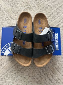 Birkenstock Arizona Black Sandals Size 38 7-7.5