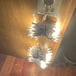 New 32’ clear bulb white wire indoor outdoor lights