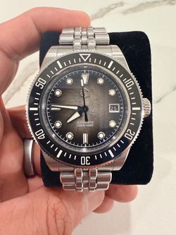 San Martin SN0148G Sunburst Grey Diver, Miyota 9015, 40mm, 200m, Full Set