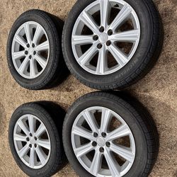 Subaru wheels with 205 55 16 Michelin Defender T&H tires