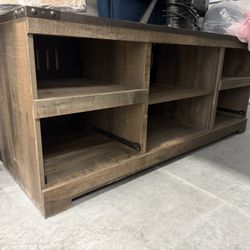 Wooden TV Stand With Storage Drawers