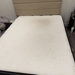 Bed And Mattress And Nightstand 