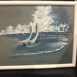 Oil painting Sailboat 