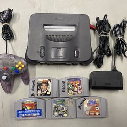 Nintendo 64 System With 5 Games For Sale $200. OBO. Tested
