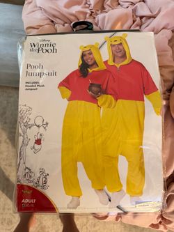 Winnie the Pooh Adult Costume Jumpsuit LG/XL