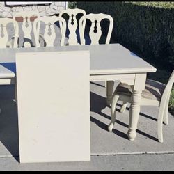 Dinning Room Set 8 Chairs/ Table With Extra Leaf 