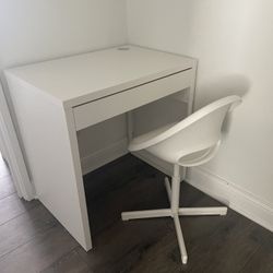 desk and chair