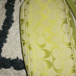 Green Coach Like Crossbody Bag 