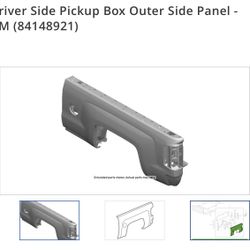Driver Side Pickup Box Outer Side Panel