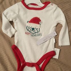 New Tahari Baby Christmas Bodysuit 3/6 Months 