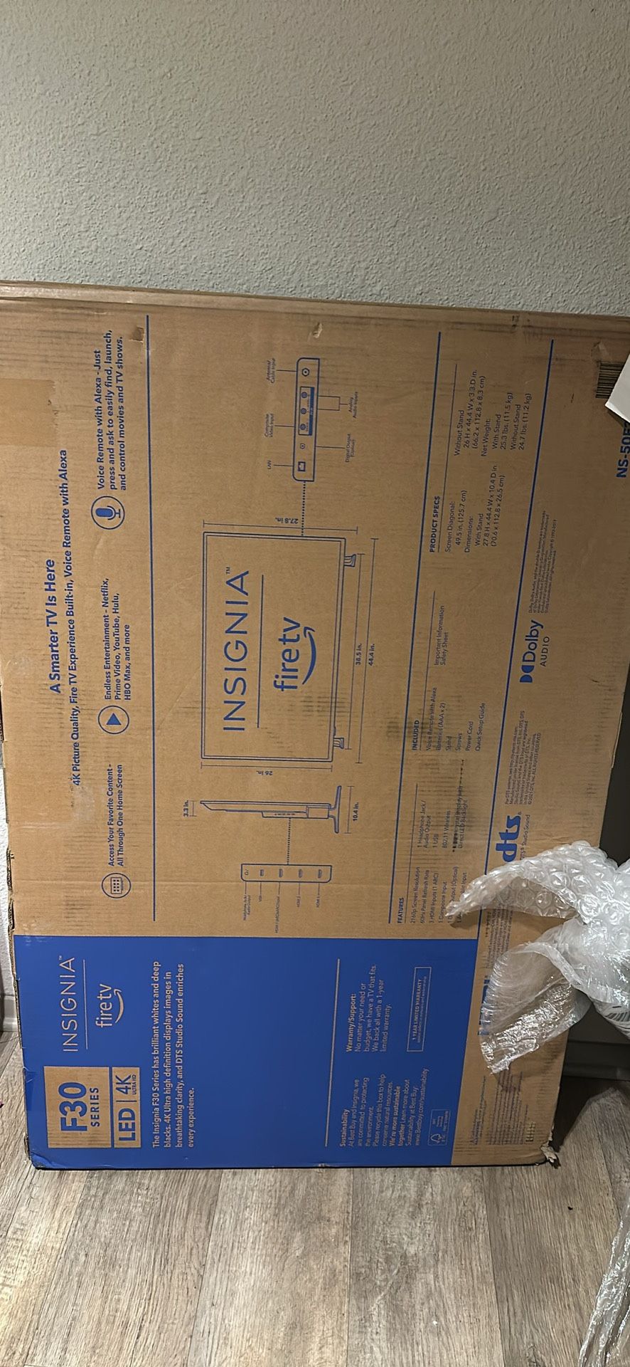 brand new 50 inch smart tv