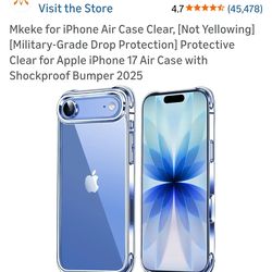 Mkeke for iPhone 17Air Case Clear,