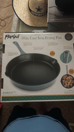 Parini 10 in. Enameled Cast Iron Frying Pan