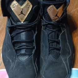 Nike Air Jordan Size 10 With COA True Flight Metallic Gold Shoes High Tops 