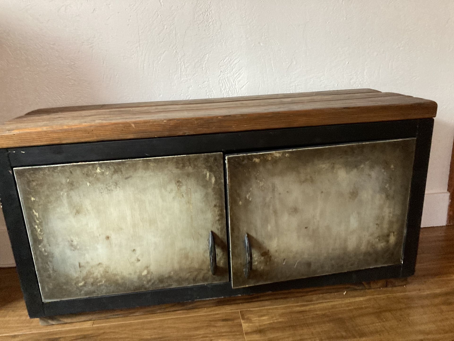 Bench With Storage Cabinet