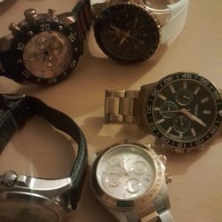 3 invicta 1 Fossil 1 Cittizen 100 for the 5