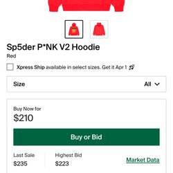 *BEST OFFERS* Sp5der P*NK V2 Hoodie