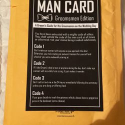 Groomsmen Man Cards