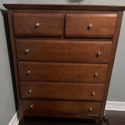 Twin Cherrywood Headboard and Chest