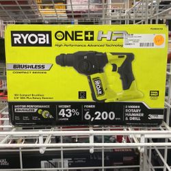 Ryobi 18v Compact Brushless 5/8” SDS-Plus Rotary Hammer