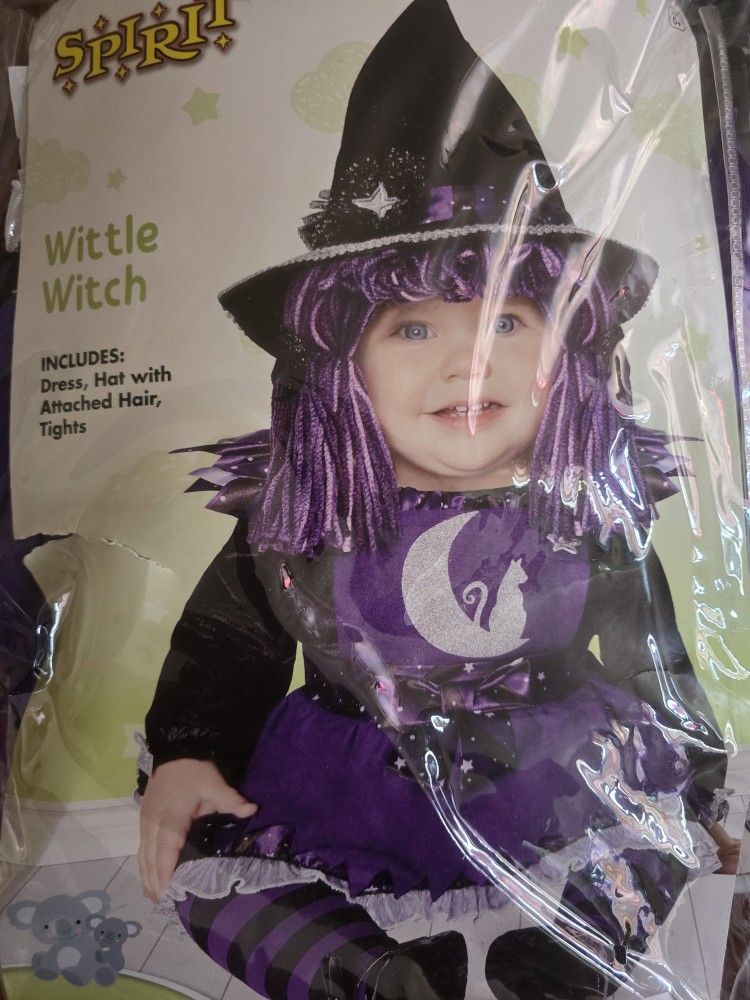 Spirit Halloween Wittle Witch Costume - New