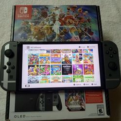 NINTENDO SWITCH OLED MOD with 120 SWITCH GAMES MARIO PARTY,POKEMON Z-A,MINECRAFT,MARIO KART and More