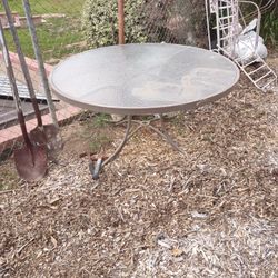 Patio Table With Glass Top
