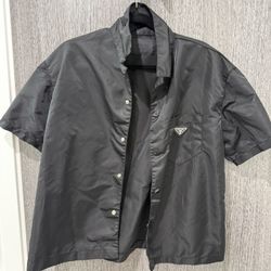 Prada Relaxed Button Up Shirt | Medium