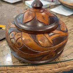 Carved Wooden Bowl