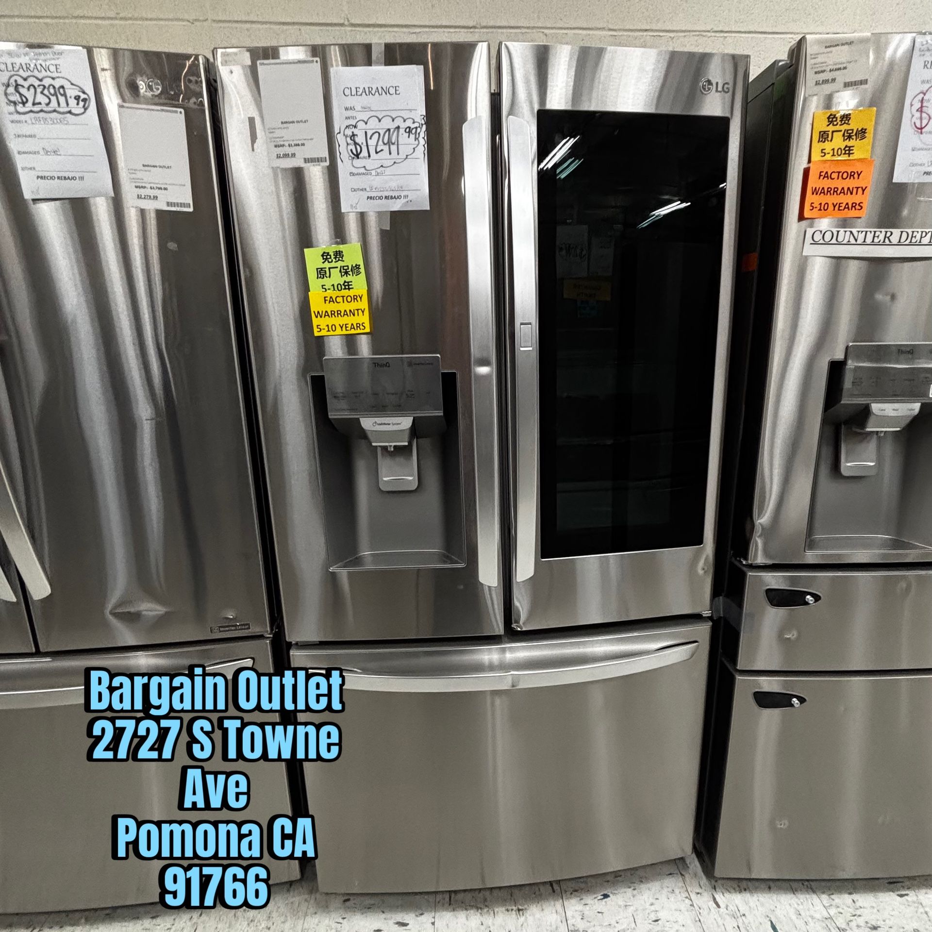 LG 28 Cu Ft Instaview Door In Door Refrigerator