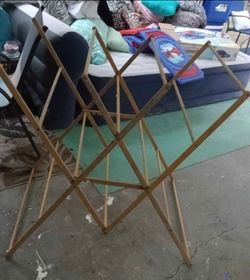 Wooden Folding Clothes Drying Rack