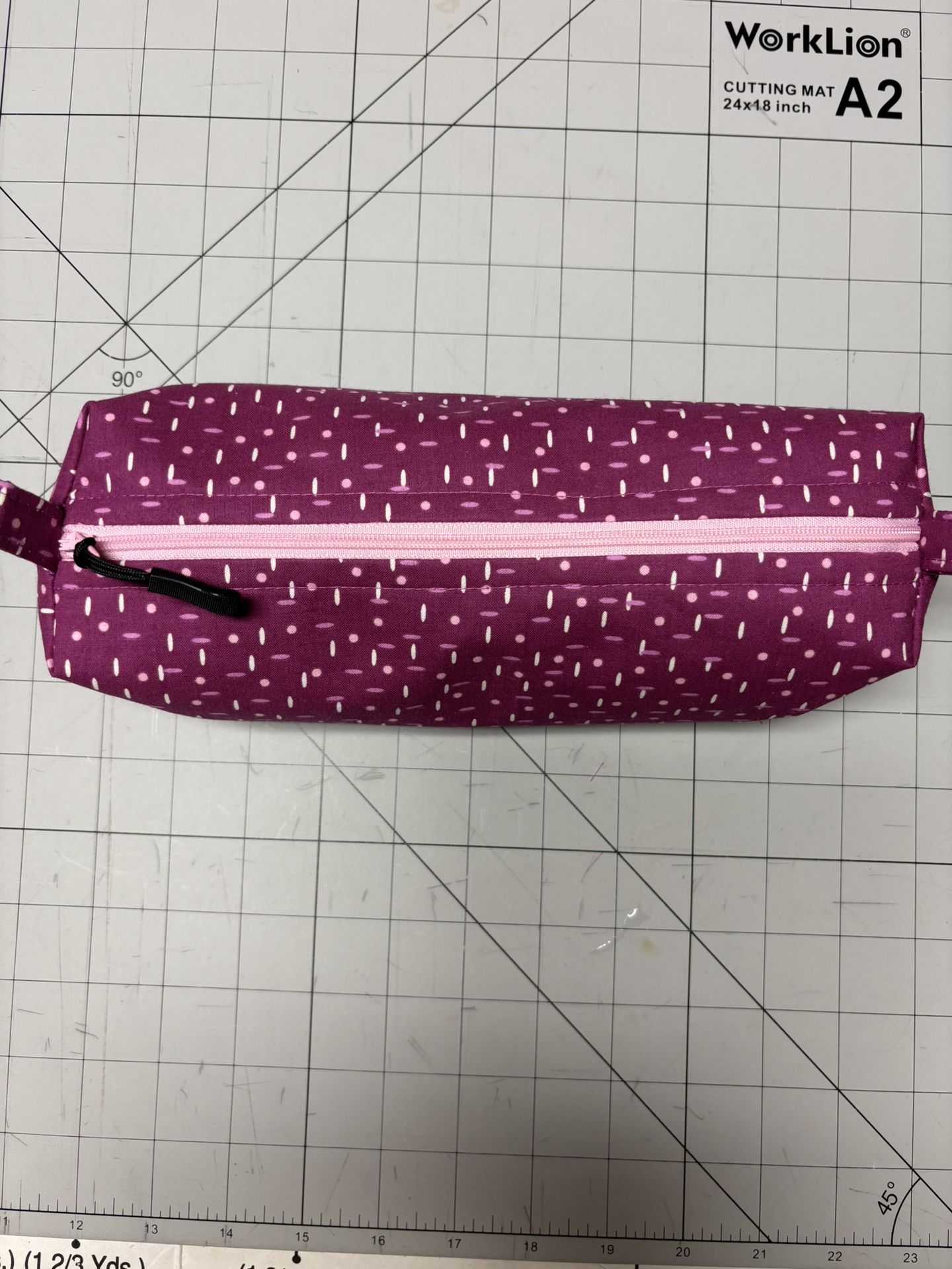 Pencil Pod, Cosmetic Bag - 9 1/2” X 3” - Fully Lined