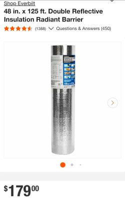 Reflective Insulation Barrier Rolls