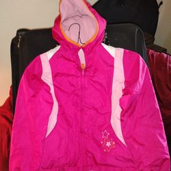 Girls Hooded Zipper Jacket