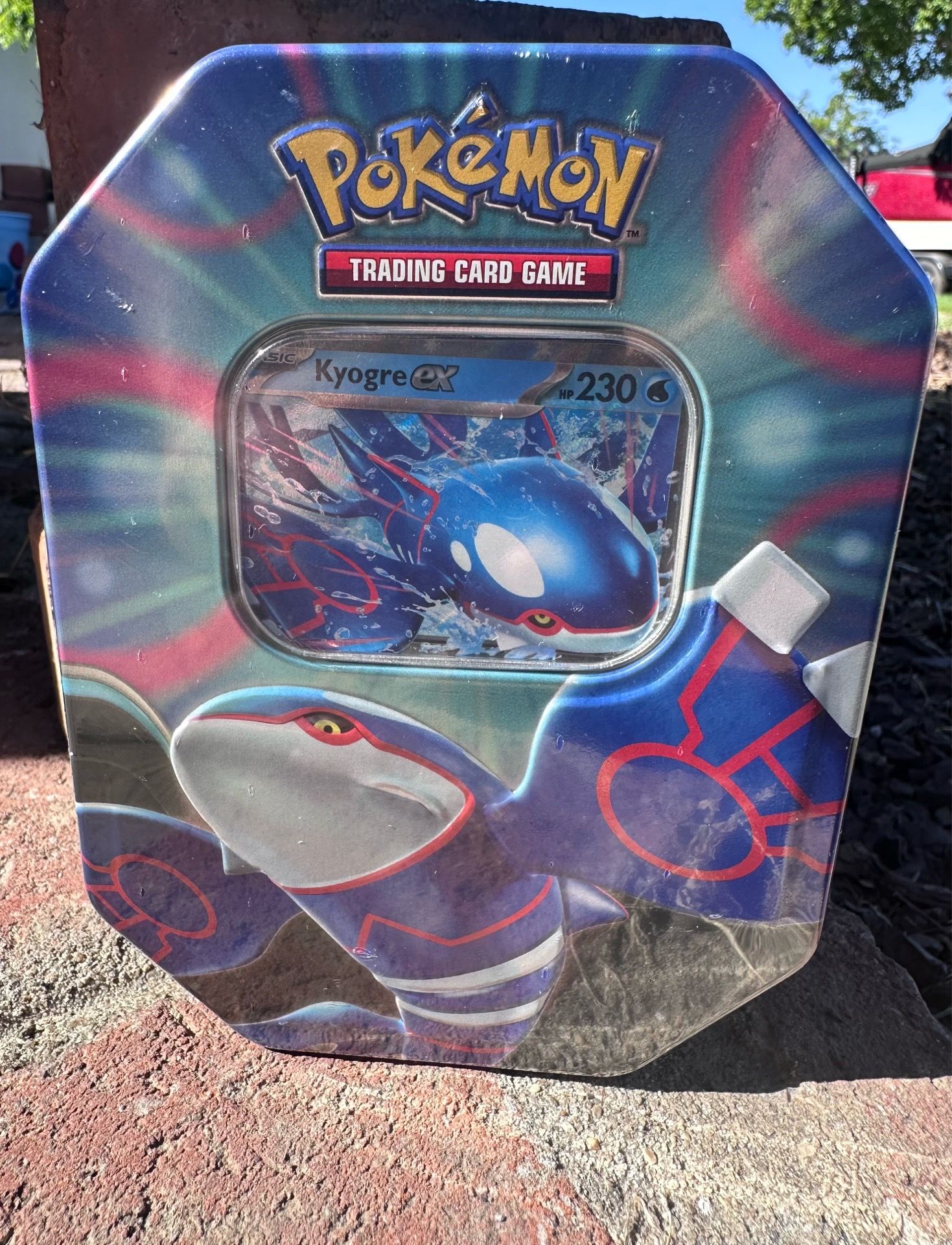 2025 Pokémon TCG: Azure Legends Tin - Kyogre EX - 4 Booster Packs
