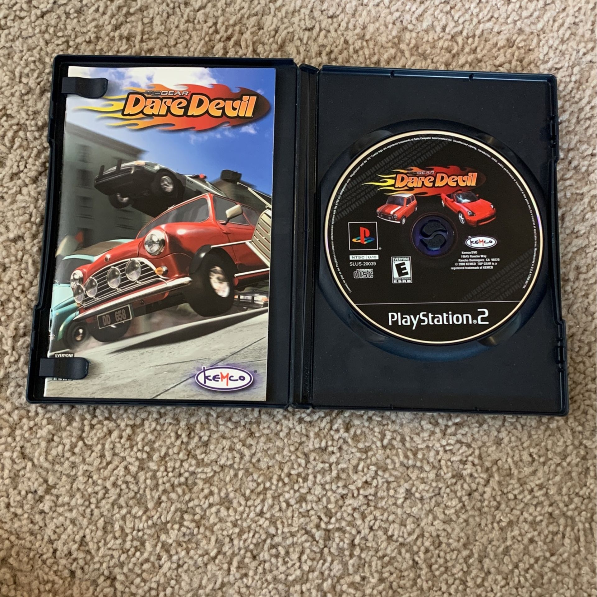 TOPGEAR DareDevil (PS2) W/ Manual
