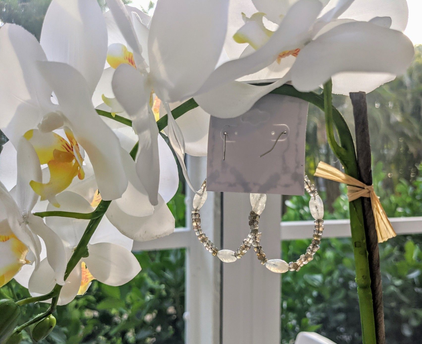 Labradorite & Moonstone Hoop Earrings
