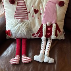 Valentines Day Gnome Pillow